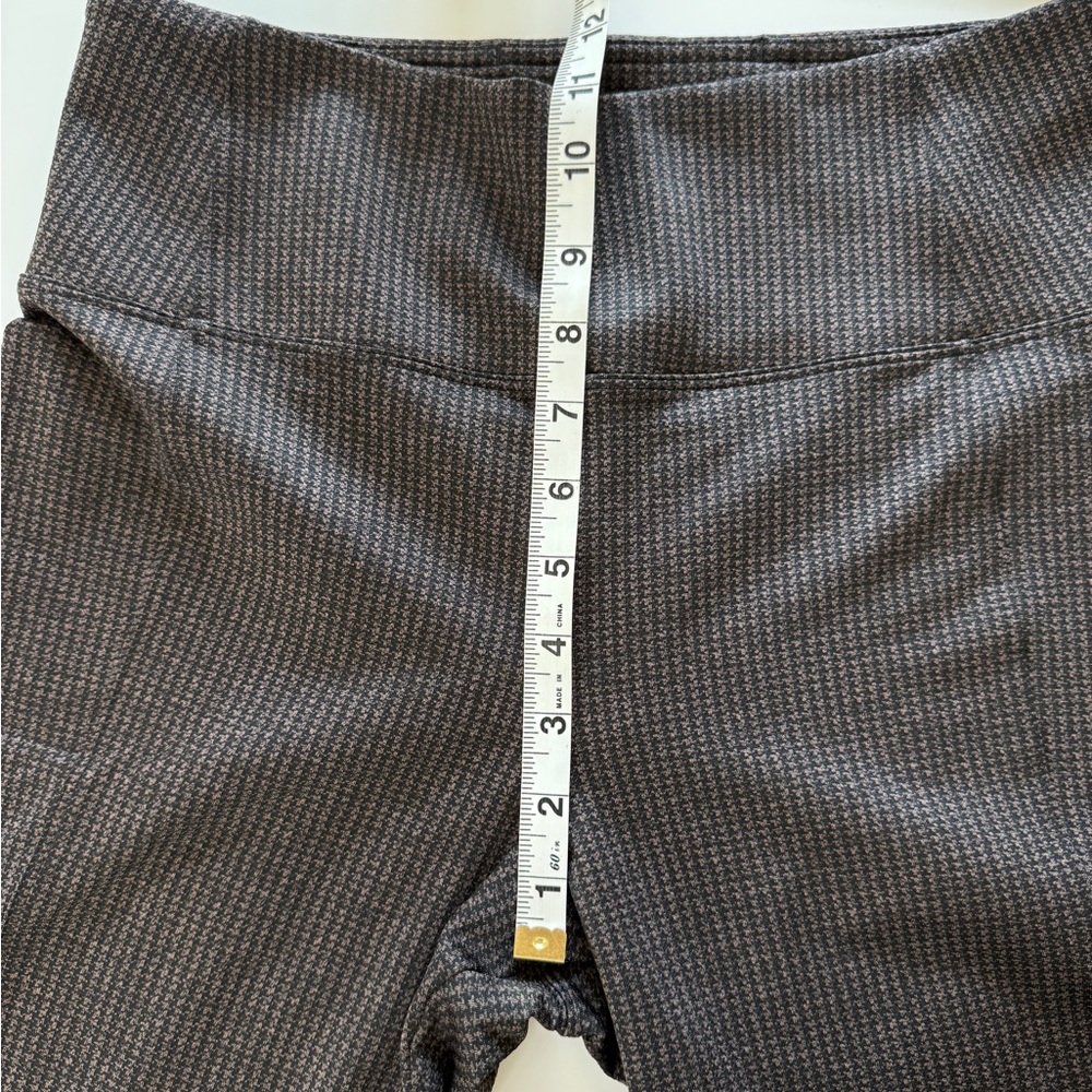 Athleta Delancey Houndstooth Tight Pant Legging Women Medium Black Brown - Picture 14 of 14